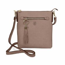 The Chelsea Cross Body Pouch Bag in Greige